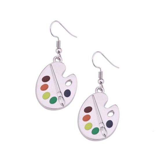 Paint Palette Earrings - Picture 4 of 5